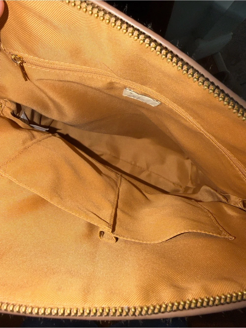 a new day Tan Faux Leather Backpack with Top Handle